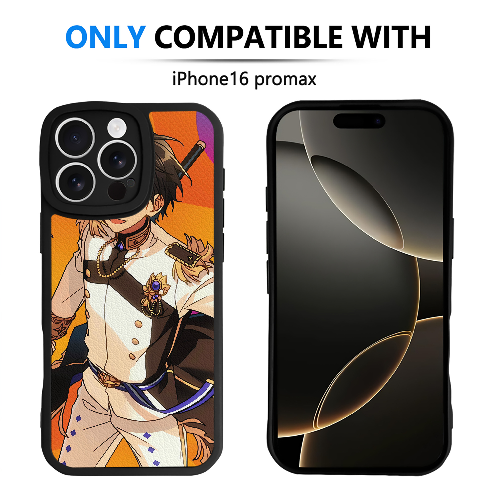 （画像用） あんさんぶるスターズ! Ensemble Stars 【iPhone 16シリーズ対応】シリコンスマホケース（レザー調） 材質：シリコン
